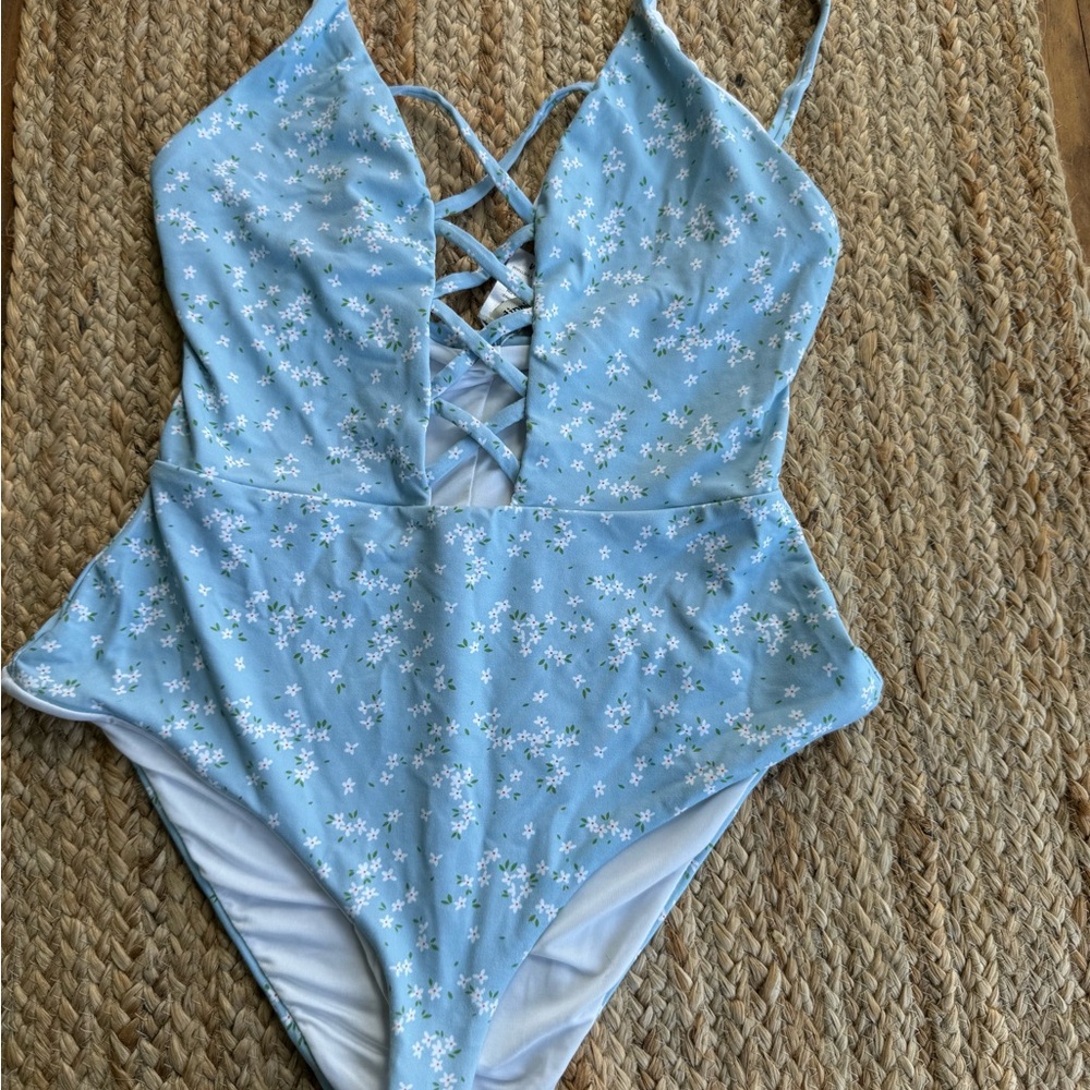 Dippin' Daisy's Blue Floral Swimsuit